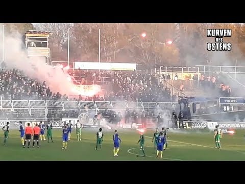 1. FC Lokomotive Leipzig 0:0 BSG Chemie Leipzig 22.11.2017 | Chroeos, Pyroshows &amp; Support