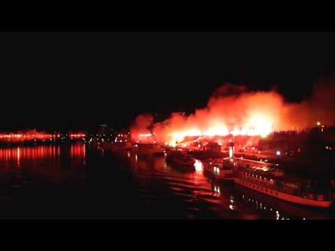 Pyroshow 60 Jahre Dynamo Dresden // Elbufer