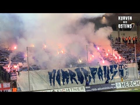 FSV Zwickau 3:1 1. FC Magdeburg 15.09.2017 | Choreos, Pyro &amp; Support