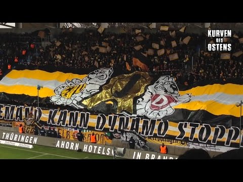 Chemnitzer FC 2:2 SG Dynamo Dresden 20.02.2016 | Choreos &amp; Support
