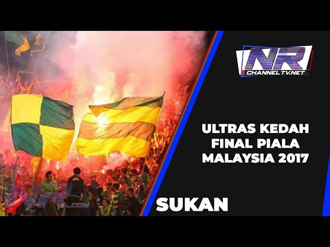 Ultras Kedah in action Malaysian Cup Final 2017 @ ohbola
