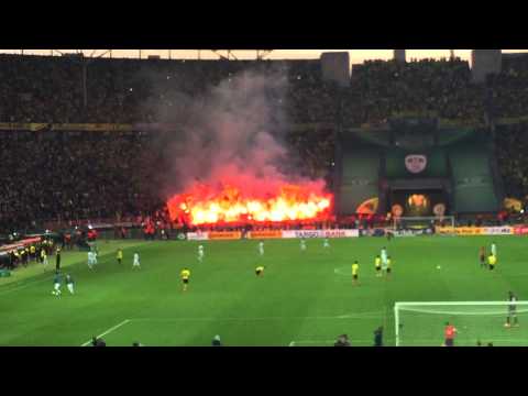 DFB Pokal Dortmund Pyro