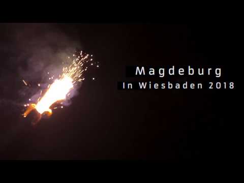 1.FC Magdeburg Fans in Wiesbaden