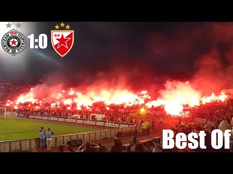 Crazy Belgrade derby with fans during Corona