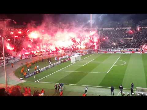 paok-olympiakos fire 08/02/2015
