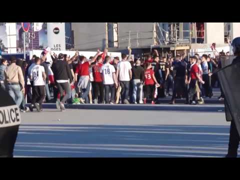 Lyon-Besiktas fighting