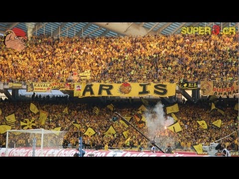 30.000 ARIS fans in Athens - Greek Cup Final 2010