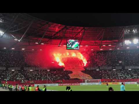 Hannover 96 Eintracht Frankfurt DFB-Pokal Choreo Pyro