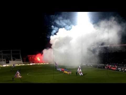 Pyroshow Erzgebirge Aue - Karlsruher SC 2. Bundesliga [10.03.2017]