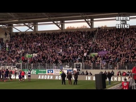 Chemnitzer FC 1:2 FC Erzgebirge Aue 07.11.2015 | Choreo &amp; Support